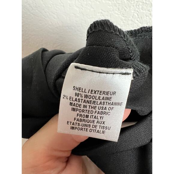 Milly Sevilla Black High Waist Belted Tie Waist Trouser Pants Size 4 - Picture 10 of 11